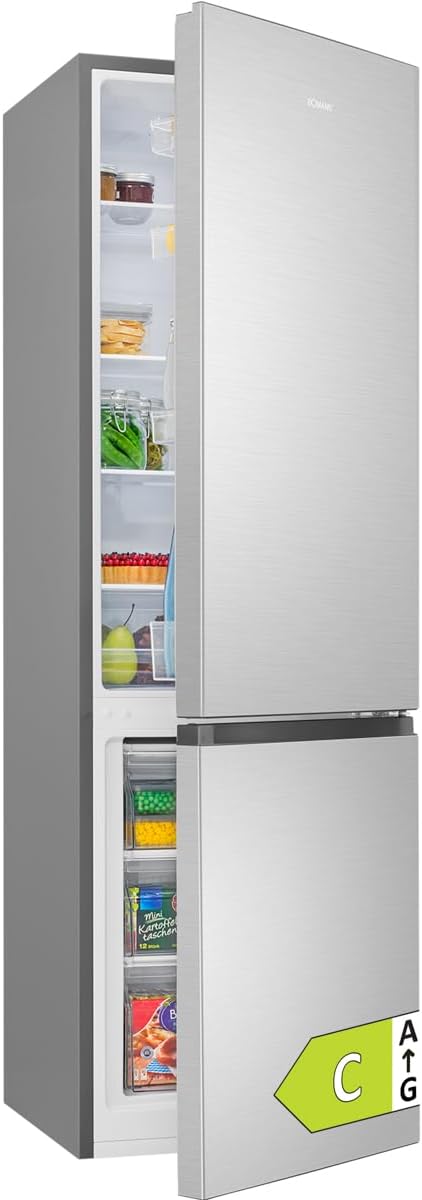 Bomann - 55cm, 268L, éclairage LED, inox