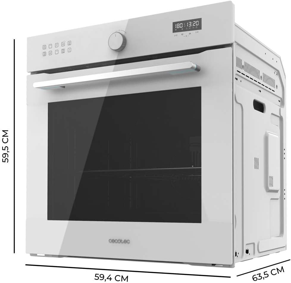 Cecotec - Four encastrable Bolero Hexa, 60 cm, 81L, Airfryer, 11 fonctions, AF316000