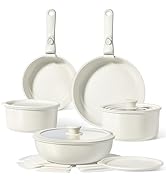GiPP Set de Poêles et Casseroles Avec Revêtement Céramique Antiadhésif - 15 Pièces Lot de Poele A...