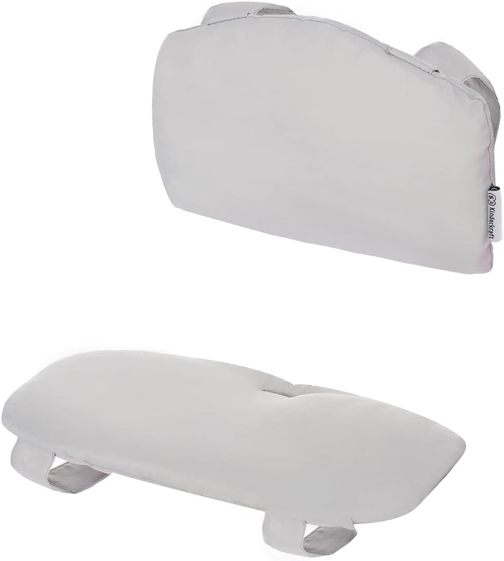 Kinderkraft - ENOCK - coussin chaise haute bébé doux, facile à nettoyer, gris