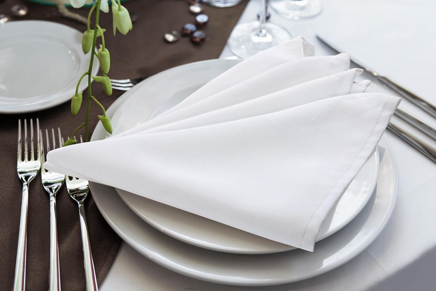 Kichly - serviettes tissu lot de 24 - 50x50cm - réutilisables, douces