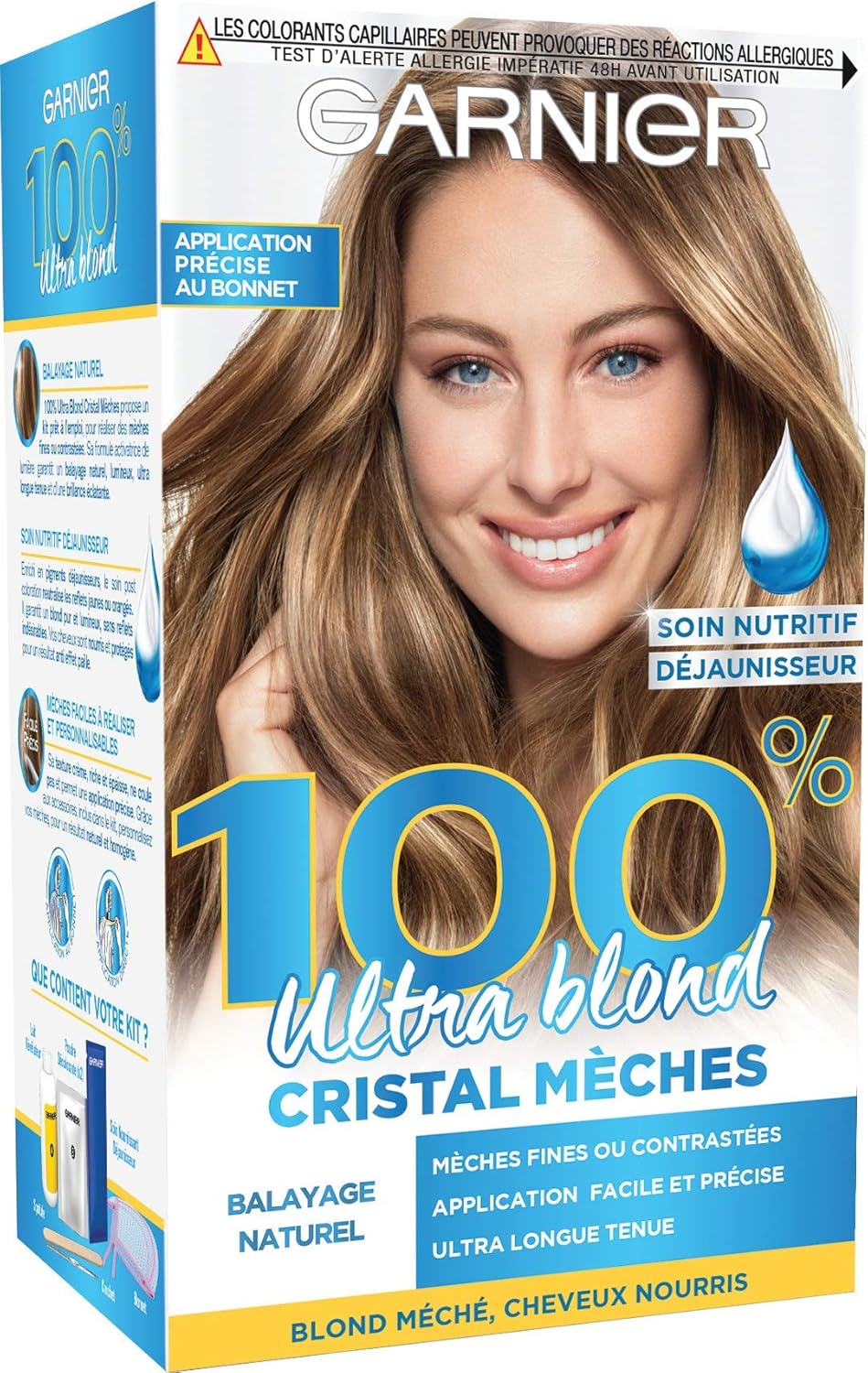 Garnier - Kit Ultra Blond Balayage - bonnet + crochet - mèches éclaircissantes