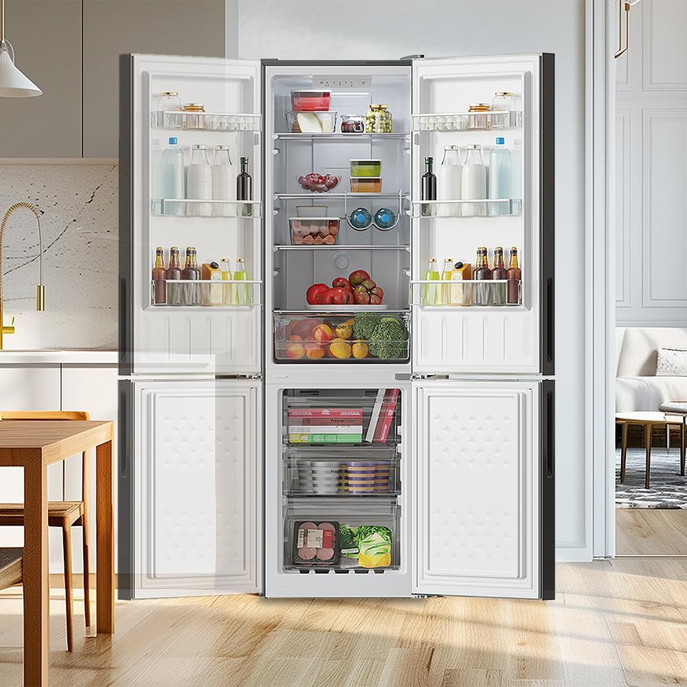 Cecotec - Bolero CoolMarket Combi 250 - 250L - No Frost, Inverter, porte réversible, alarme de porte