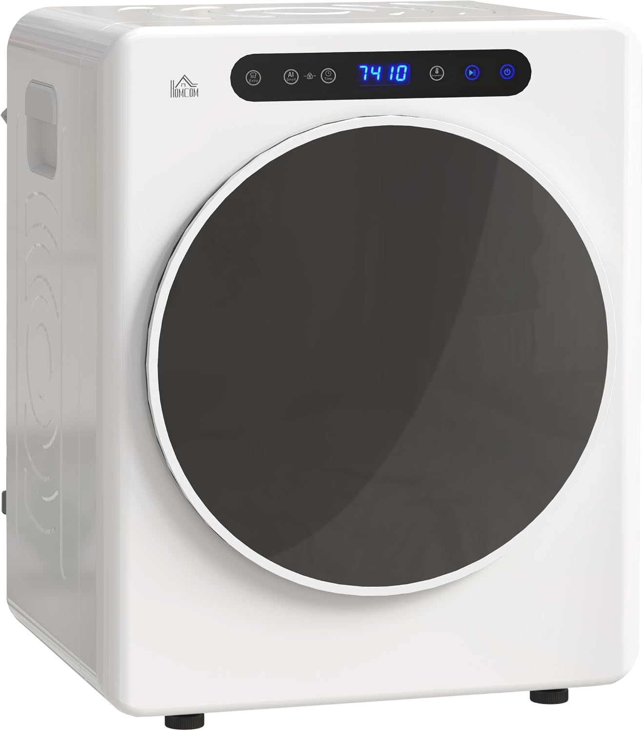 HOMCOM - sèche-linge compact 3 kg, 1000 W, 6 programmes, charge frontale