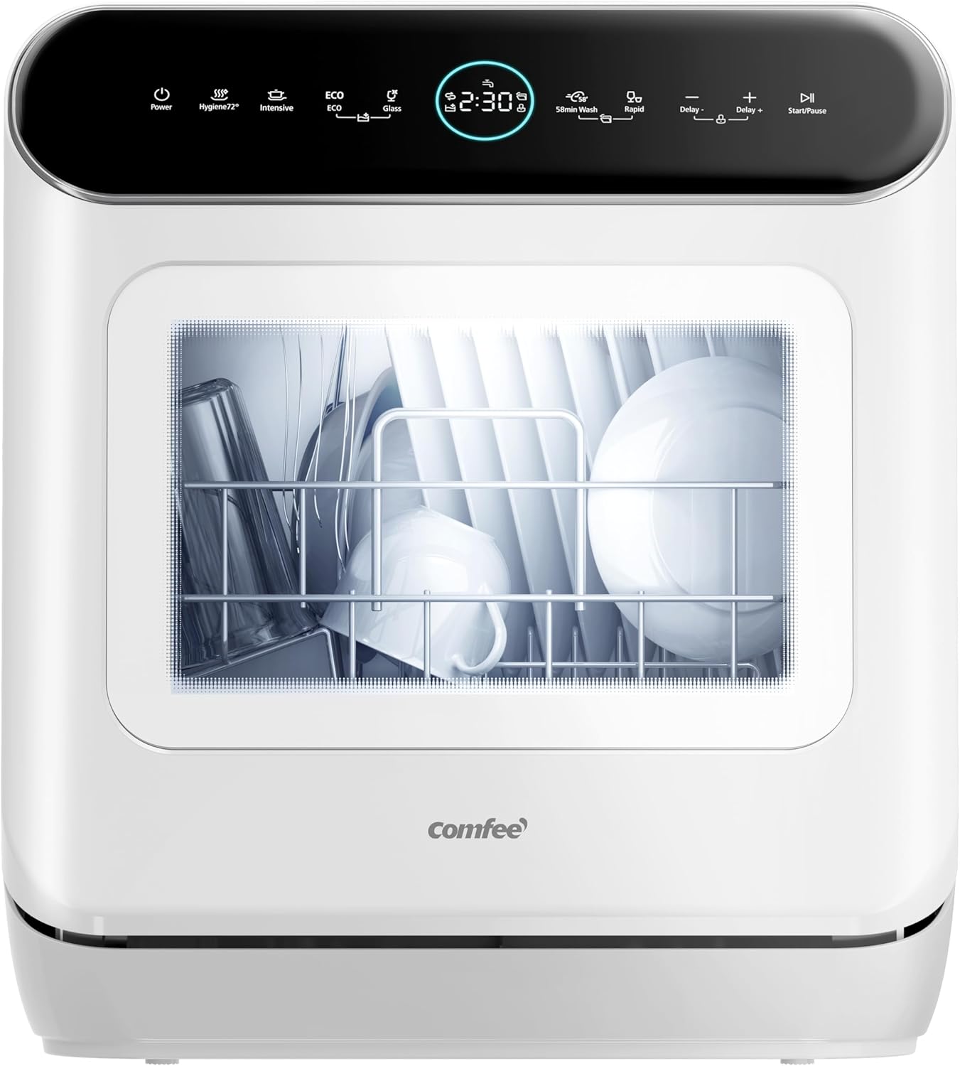 COMFEE' - compact 3 couverts - 7 programmes, écran LED,