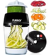 4 en 1 Spiraliseur de Légumes - Spaghettis de Légumes Spiralizer Manuel Multifonction - Coupe Lég...