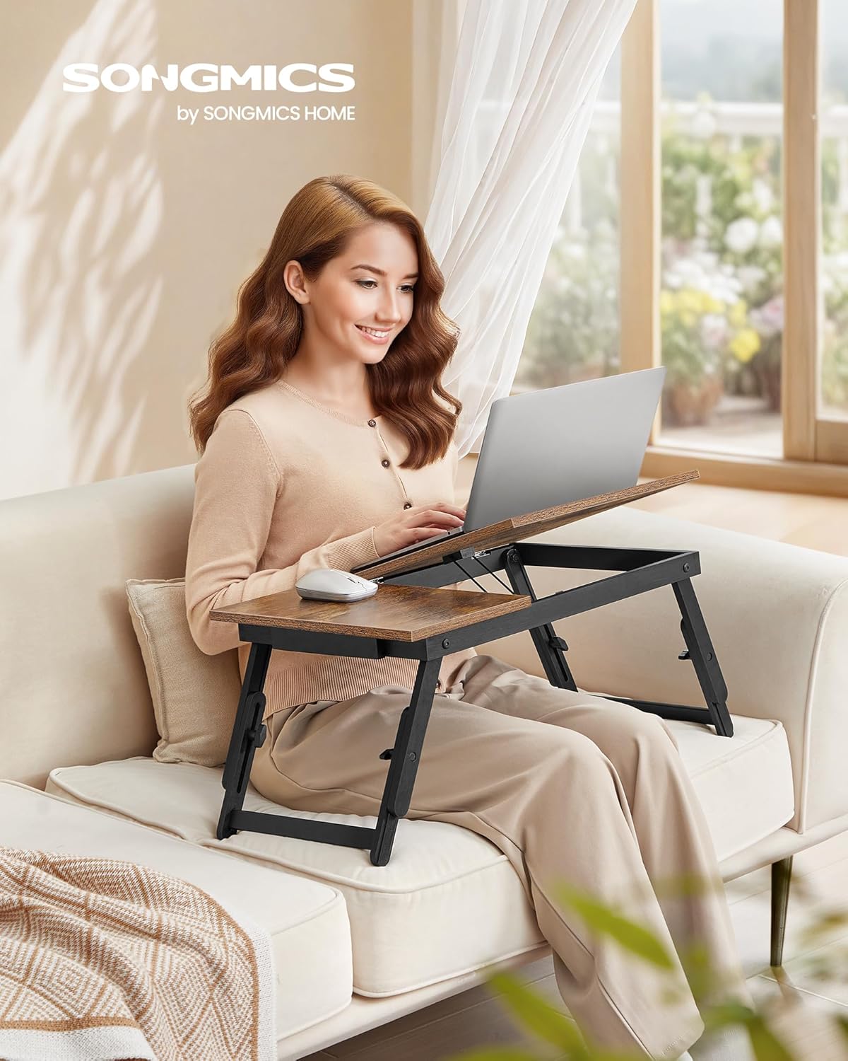 SONGMICS - Table de lit réglable 15,6
