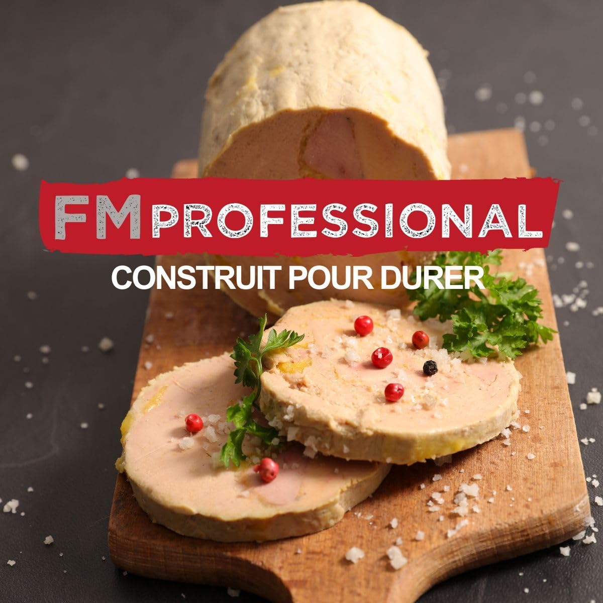 Fackelmann - Professional 22259 - 23x15x5 cm - coupe foie gras inox marbre 22259