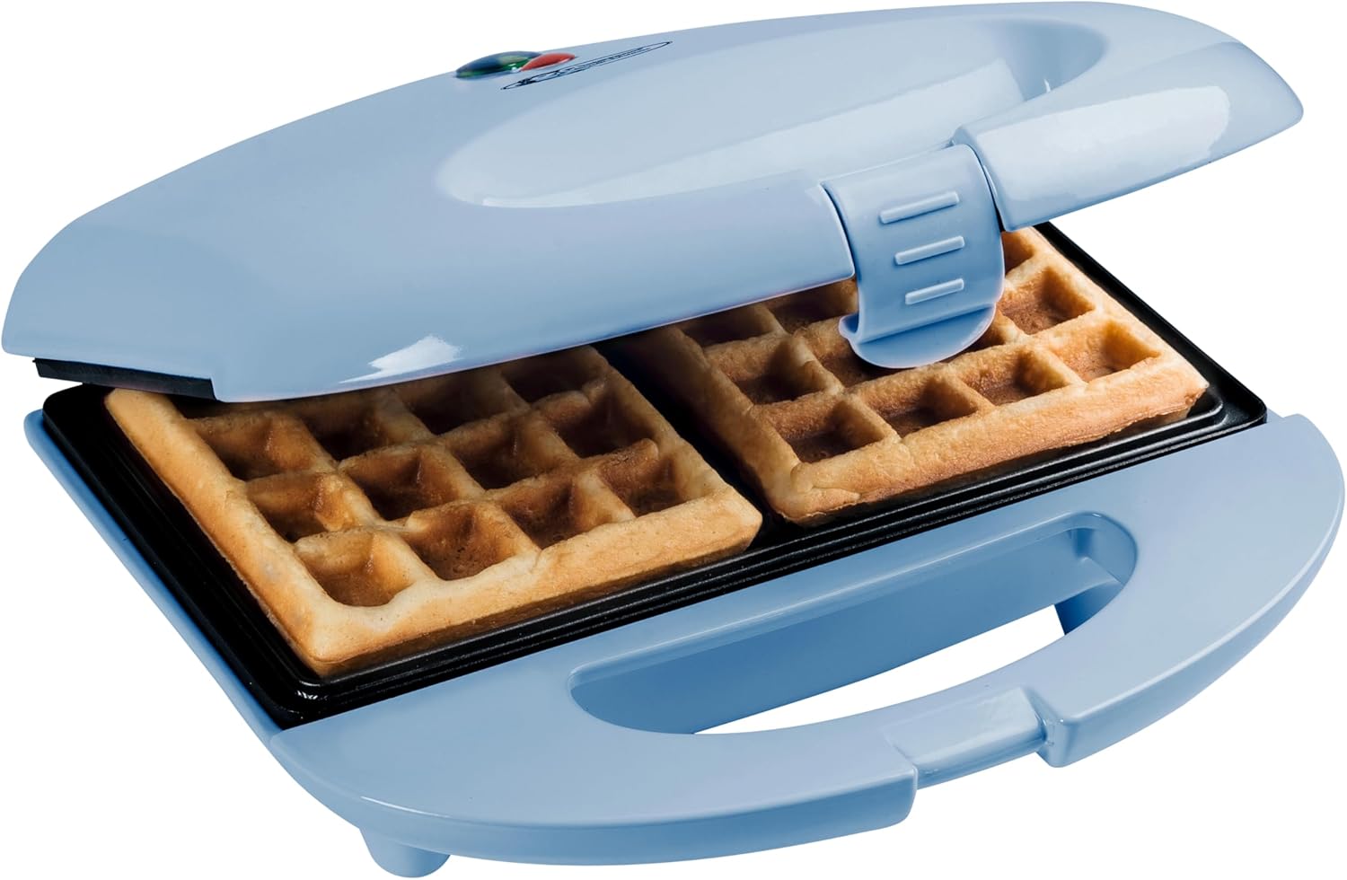 Bestron - Gaufrier rétro 700W, antiadhésif, bleu, pour Bruxelles