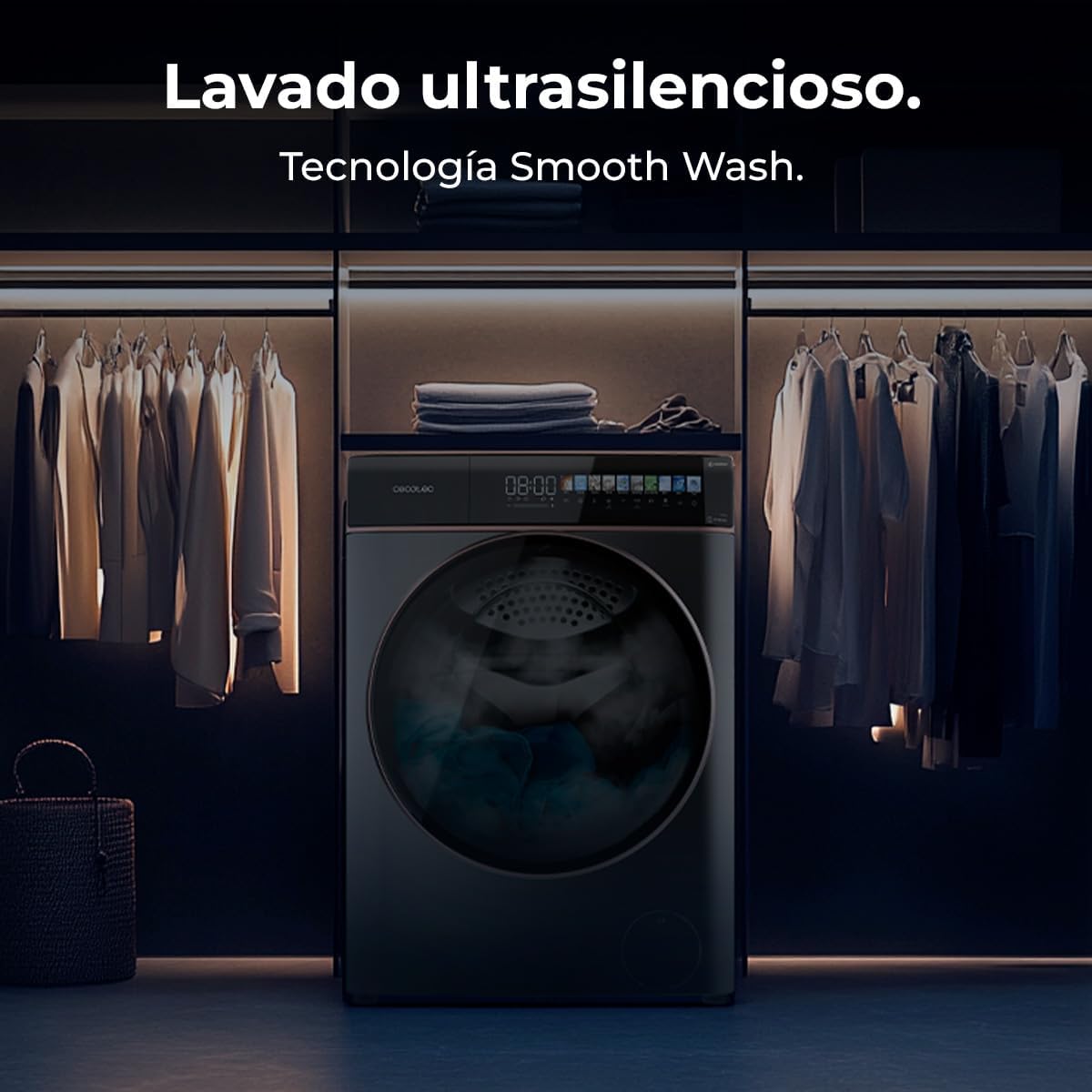 Cecotec - Bolero DressCode série - 10 kg, 1400 tr/min, écran 10,3