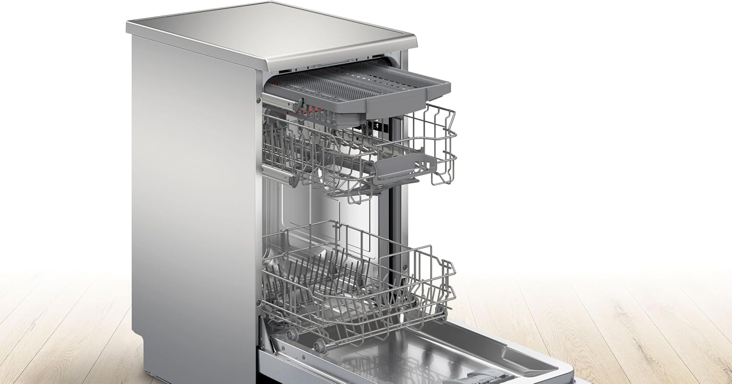 Bosch - Série 4 - 45 cm - Lave-vaisselle compact, inox anti-traces SPS4EMI61E