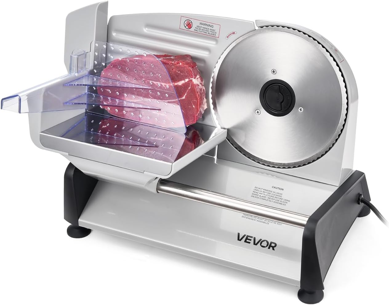 VEVOR - Trancheuse 200W - lame 190mm, épaisseur 0-15mm, 70-100tr/min