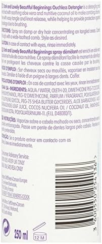 Beautiful Beginnings - Spray Démêlant - 250ml - soin cheveux doux