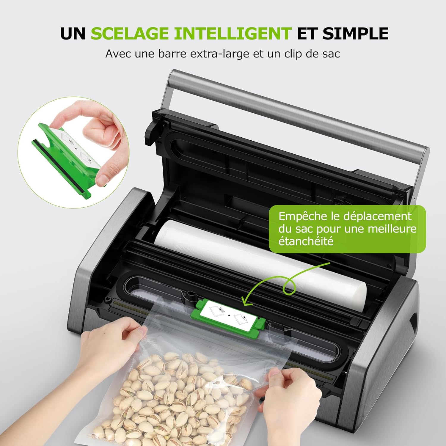 Bonsenkitchen - VS5100 - soude-sac 15L/min, coupe-sac, clip intégré