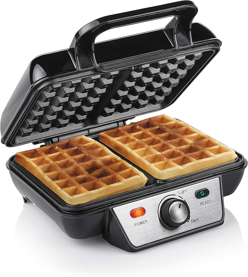 Tristar - Gaufrier WF-2195 - 2 gaufres - 1 000W, acier inoxydable