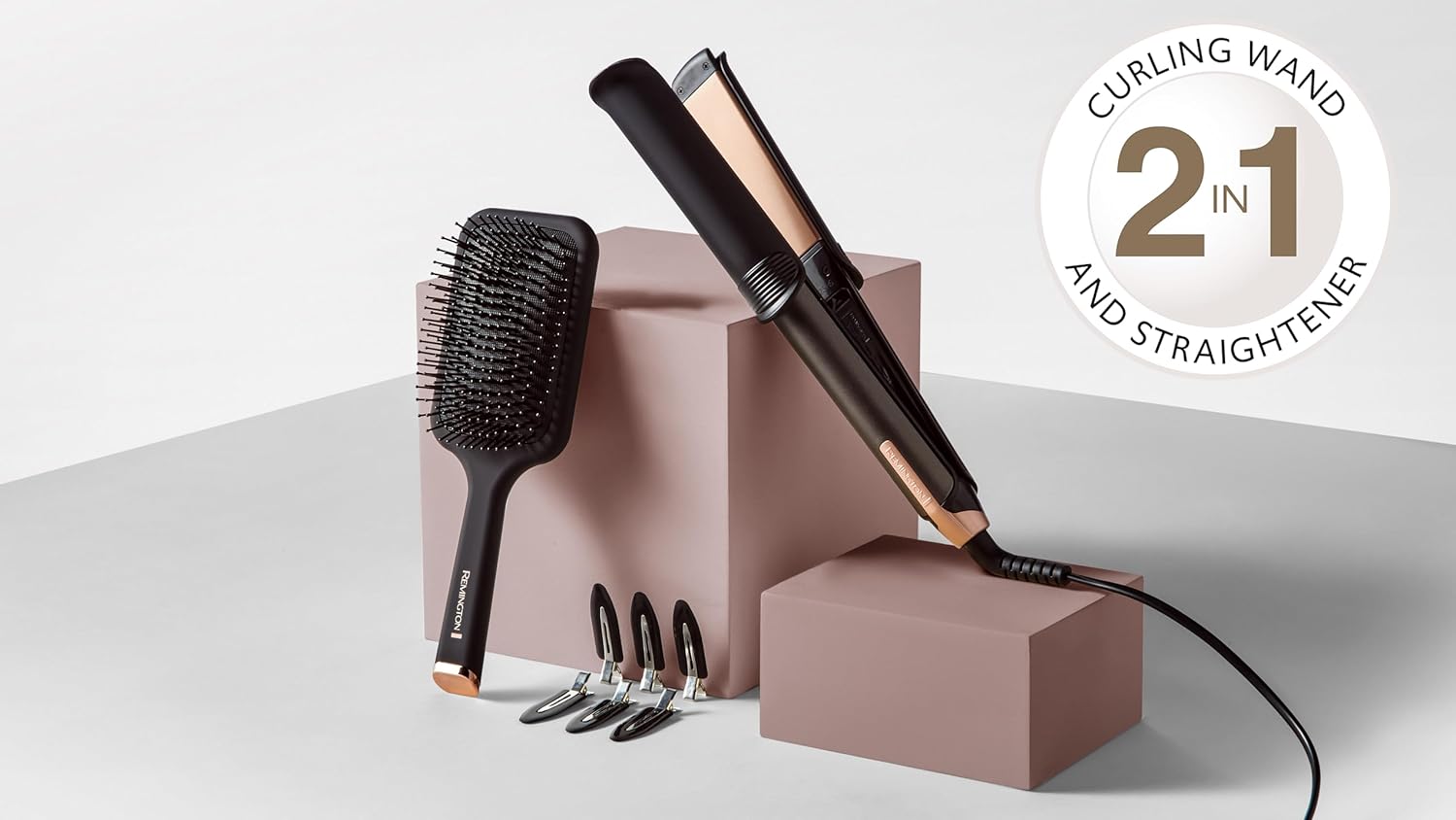 Remington - ONE Straight&Curl - 32mm - lisseur boucleur 2en1, contrôle température, S6078
