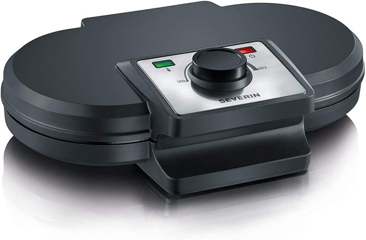 SEVERIN - Duo Compact 1200W, 2 gaufres, antiadhésif, noir WA2106