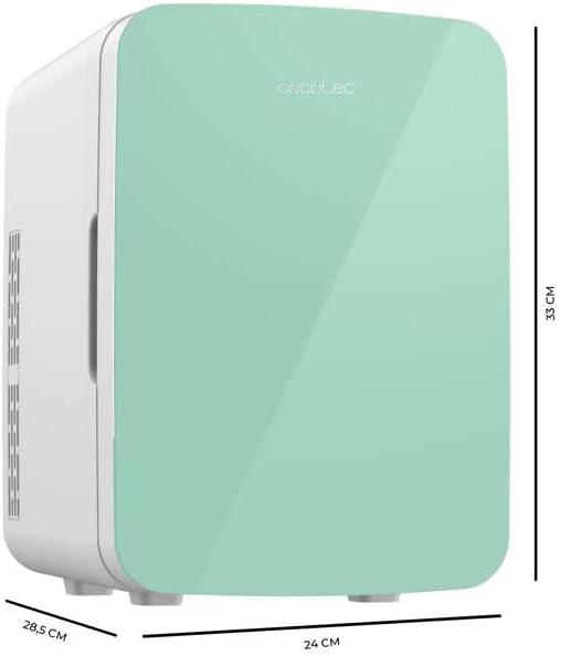 Cecotec - Mini Frigo Bolero MiniColing 10L - compact, chaud/froid, 12-220V, Bahamas Mint