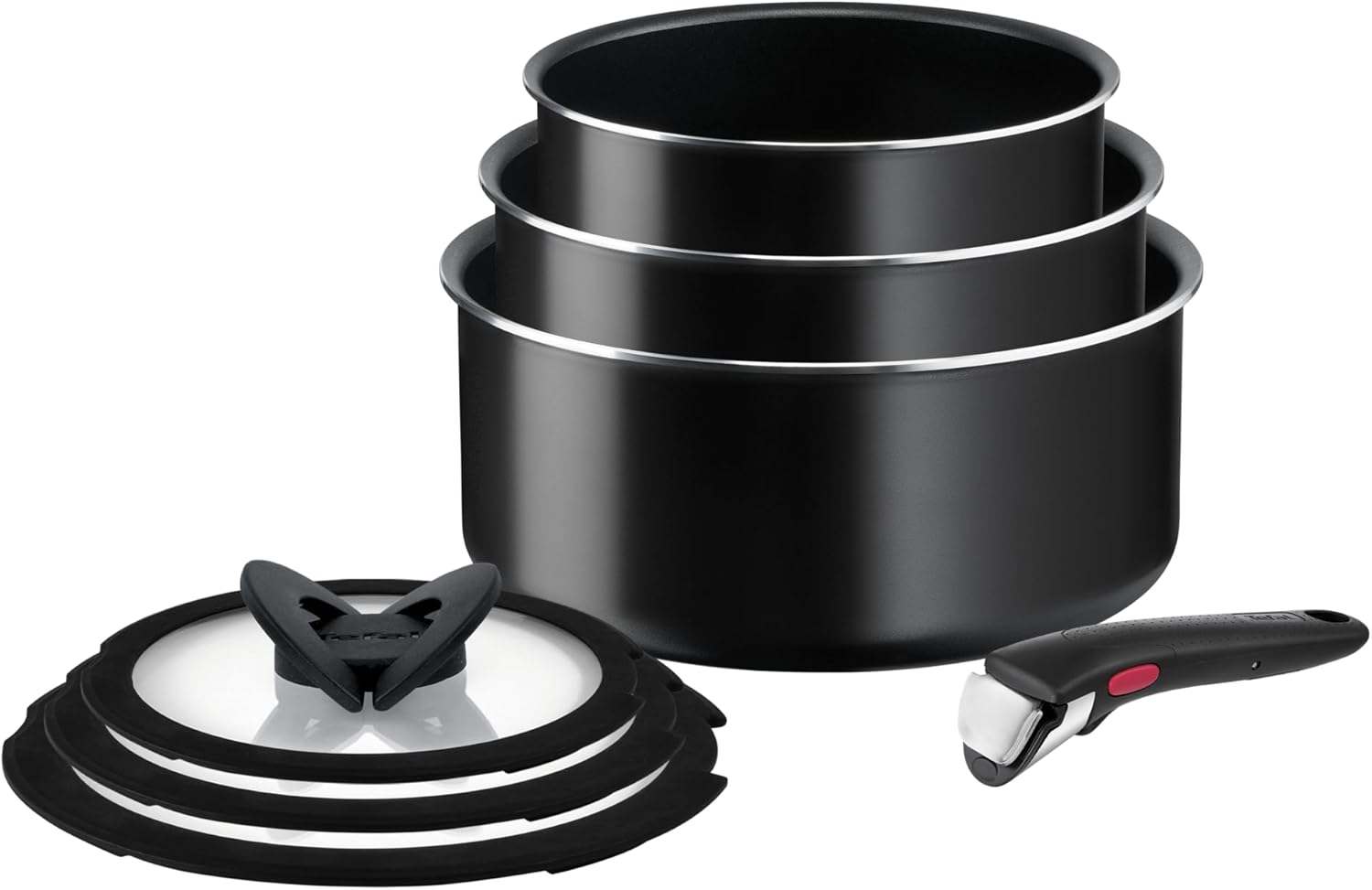 Tefal - Ingenio Easy On - 7pcs 16/18/20cm - poignées amovibles, empilable, L1599602